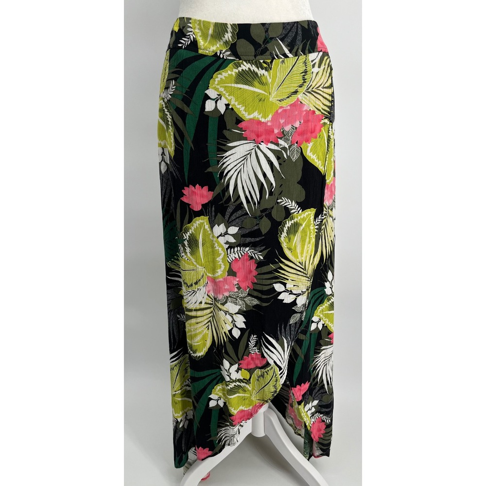 Express Tropical Floral Maxi Skirt and  Strapless‎ Dress Beachwear Resort Small